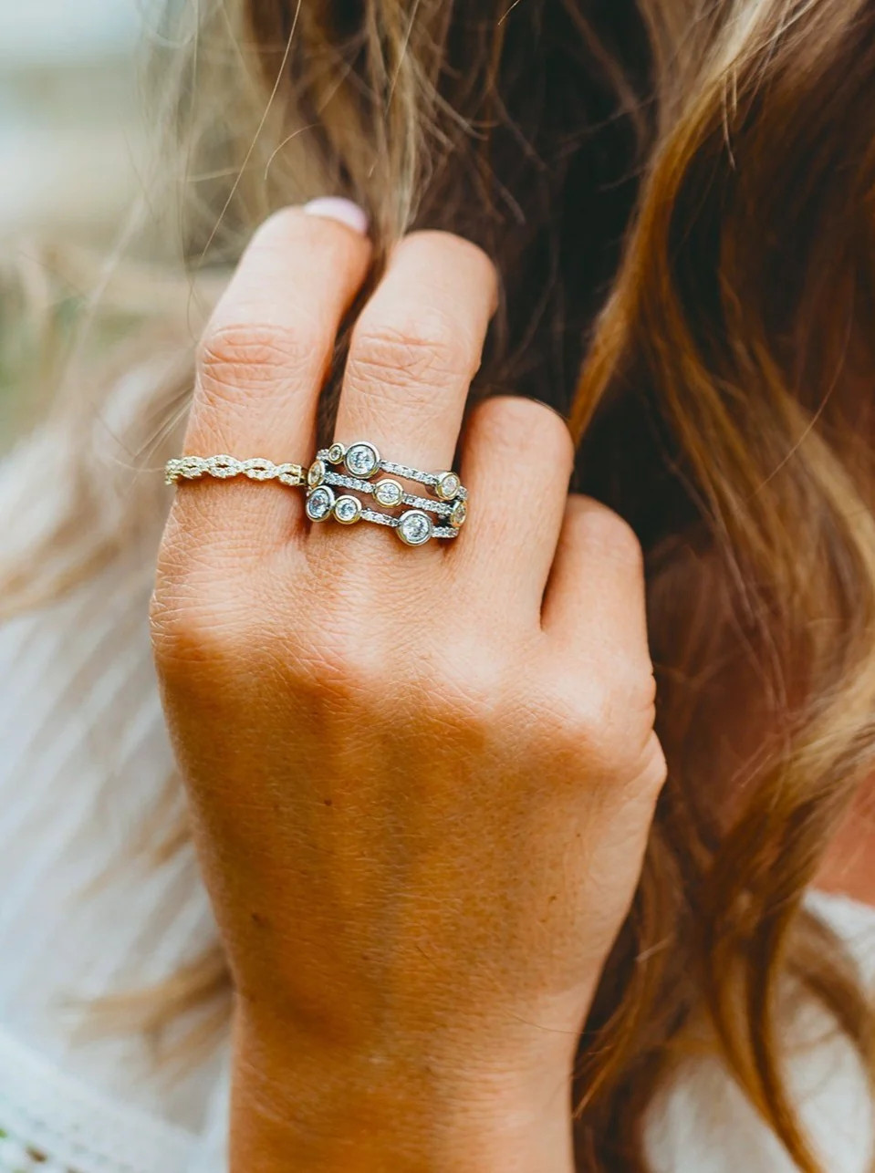 Bejeweled Clustered Crystal Ring | Victoria Emerson