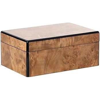 Alice Lane Burled Wood Box – Large Home Collection – Bold Design – Black Sleek Interior –... | Amazon (US)