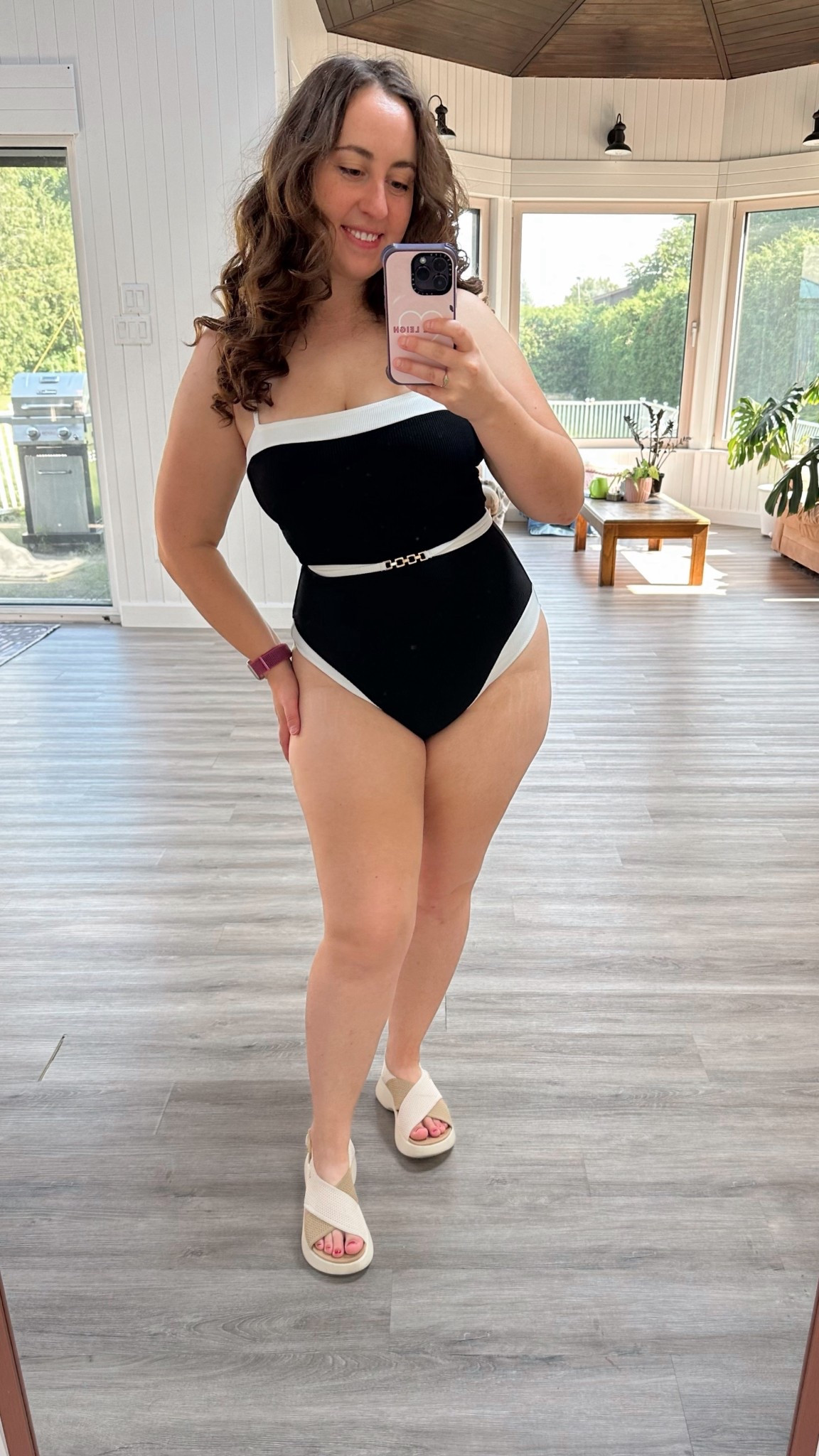 Desperately hoping for at least 1 more beach weather day this summer so I get the chance to wear this suit! The belt on this is detachable but I personally love it! Super cute and gives the whole suit a very retro feel. I usually wear a US 10 and get a Large at Berlook - I find they fit a little small versus usual US sizing. 

#LTKSwim #LTKTravel #LTKSeasonal