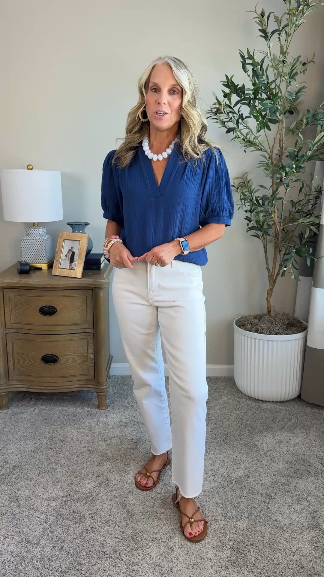 Seriously…these gauze shirts are sooooo good. Use code COAST15 for 15% off. Small shirt and 28 jeans. I sized up in the white jeans…because white! 

#LTKOver40 #LTKootd #LTKMothersDay