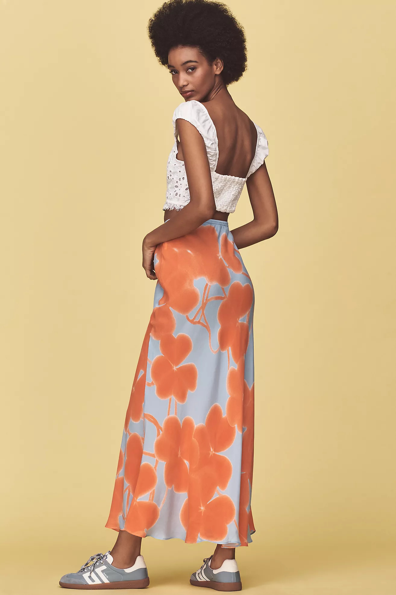 Marimekko Ekspressio Ketunleipä Floral Midi Skirt | Anthropologie (US)