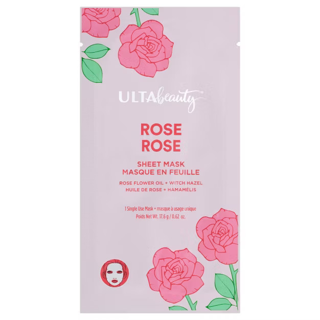 Ulta Beauty Collection Calming Rose Sheet Mask - 0.62oz - Ulta Beauty | Target