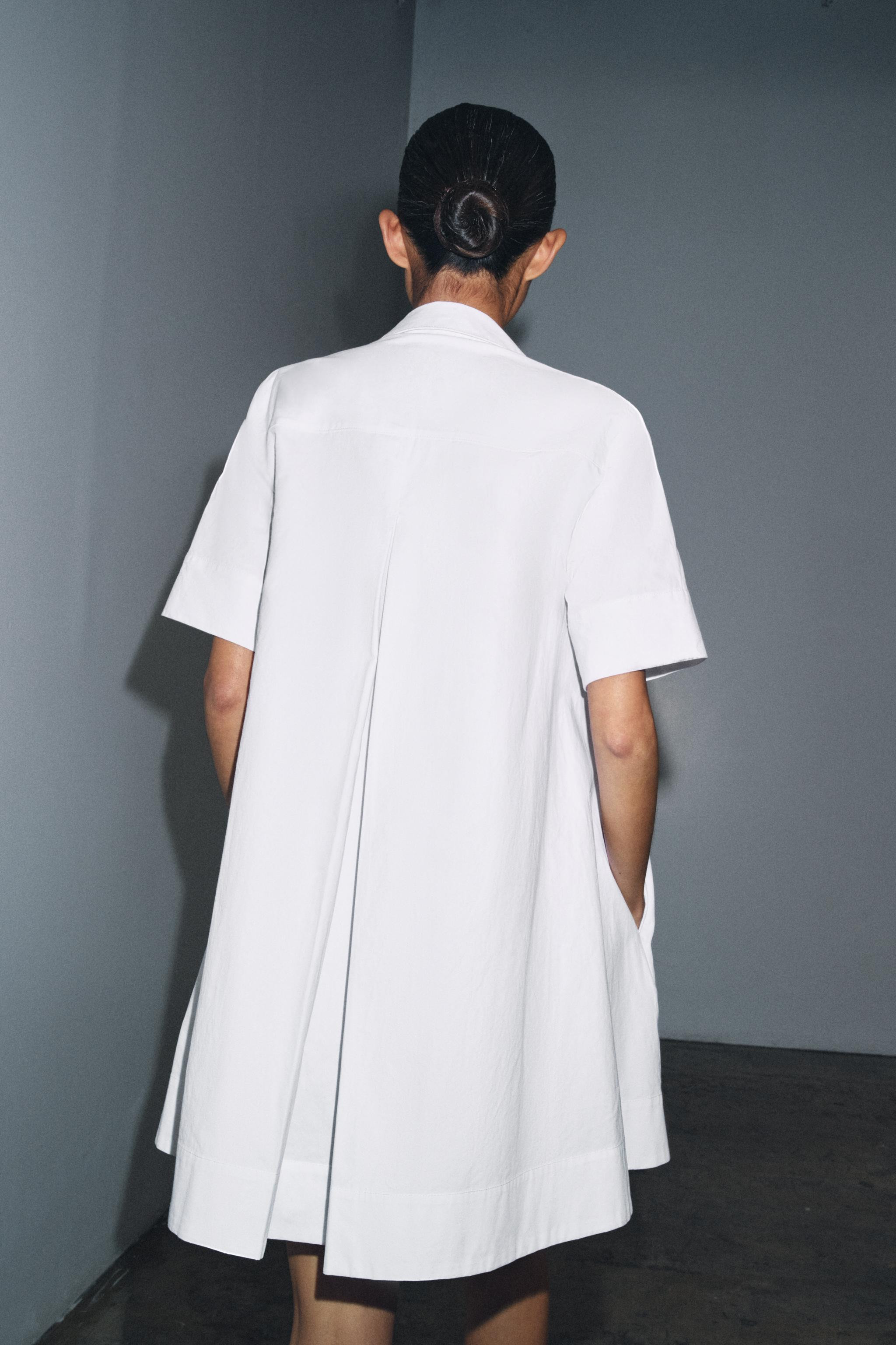 ZW COLLECTION SHORT SLEEVE SHIRT DRESS | Zara US