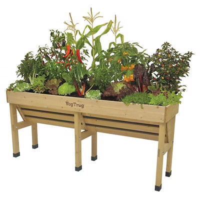 VegTrug Rectangular Wallhugger Medium - Natural FSC100% | Target