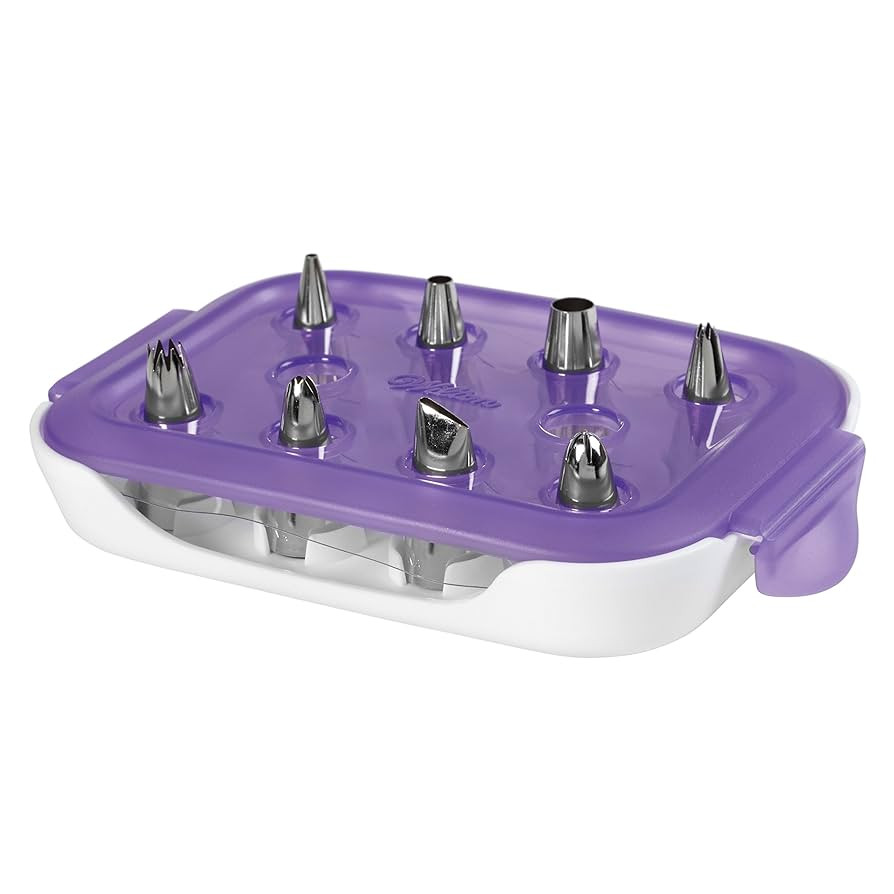 Wilton Piping Tip Set for Cake & Cupcake Decorating, 9-Piece with Carrying Case | Amazon (US)
