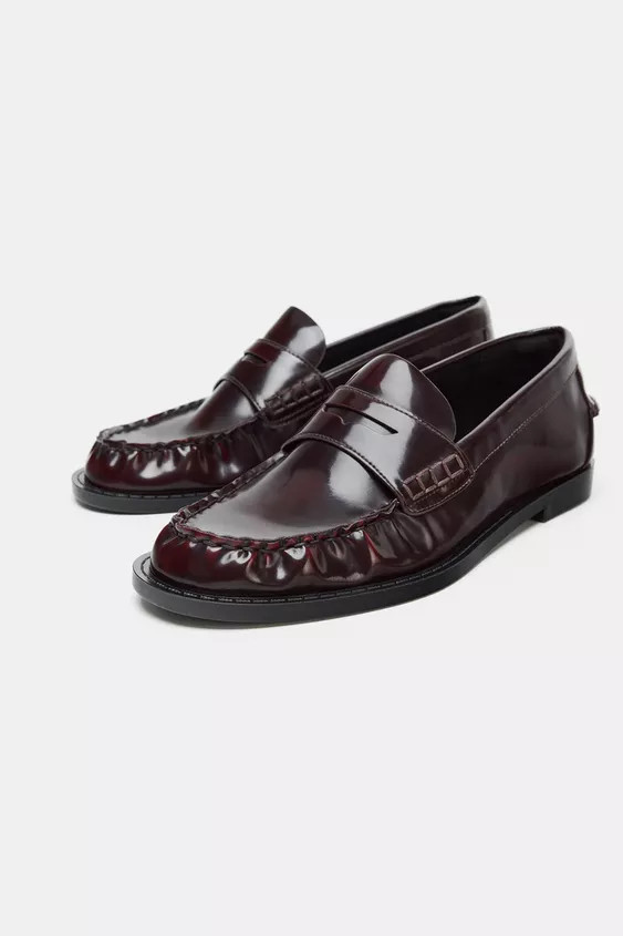 PATENT EFFECT LOAFERS | Zara US