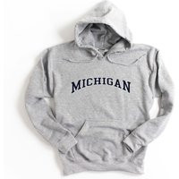 Michigan Hooded Sweatshirt Unisex Hoodie | Etsy (US)