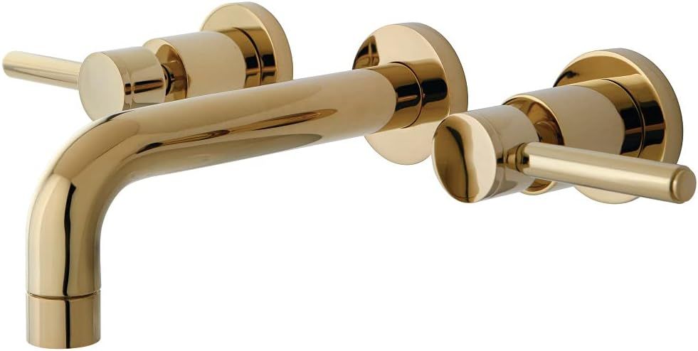 Kingston Brass KS8122DL Concord Bathroom Faucet, 8 inch spout reach, Polished Brass - Touch On Ba... | Amazon (US)