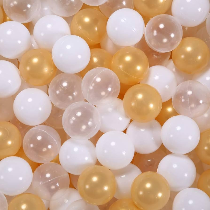 STARBOLO Ball Pit Balls for Kids- 100 Pieces Colorful Balls - Pearl Gold Plastic Balls BPA Free N... | Amazon (US)