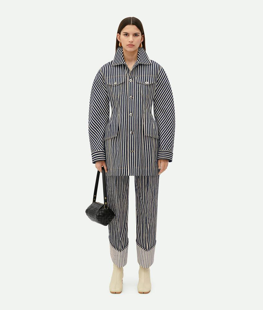 Striped Cotton Drill Jacket | Bottega Veneta