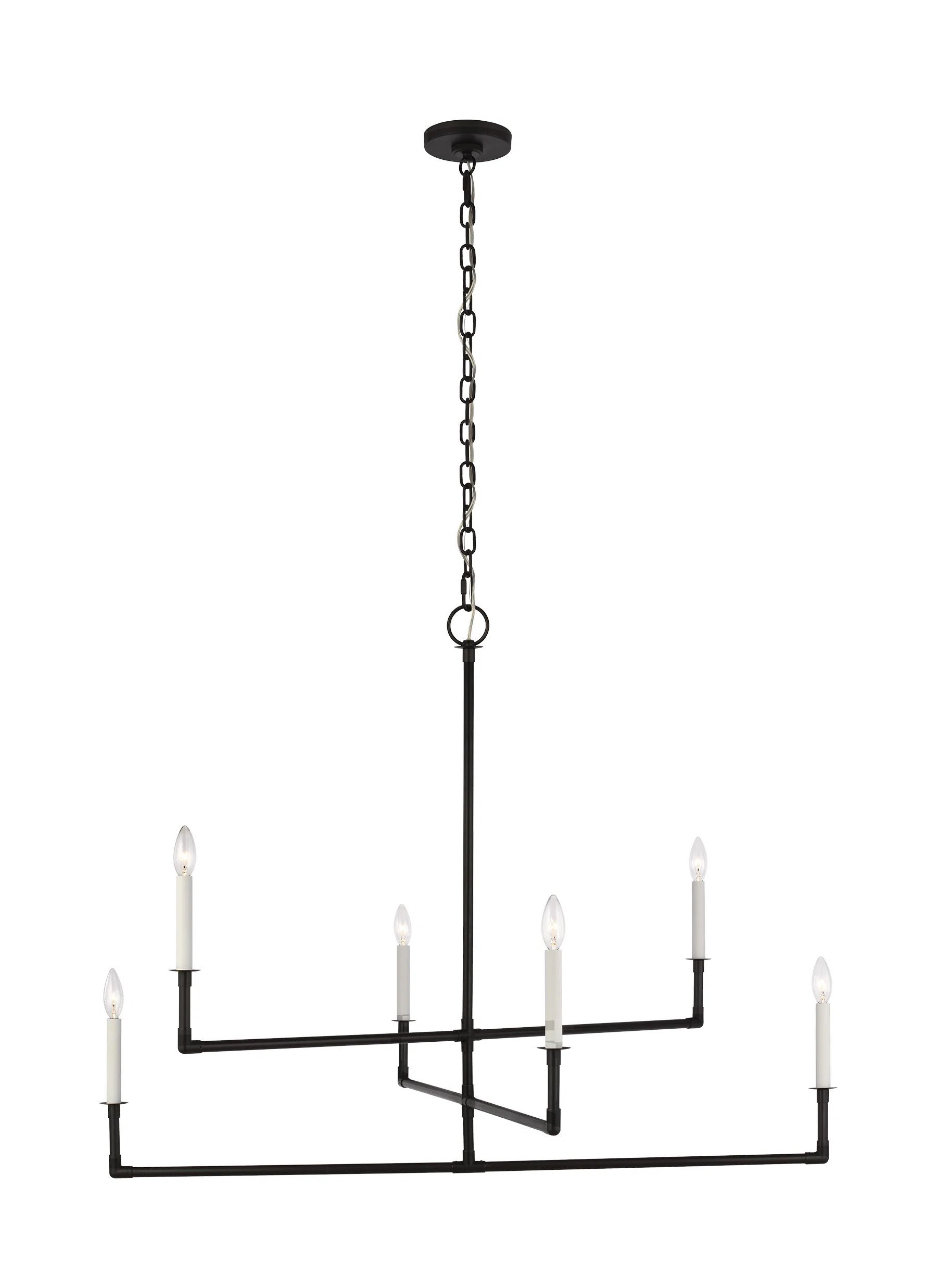 Jachin 6 - Light Dimmable Modern Linear Chandelier | Wayfair North America