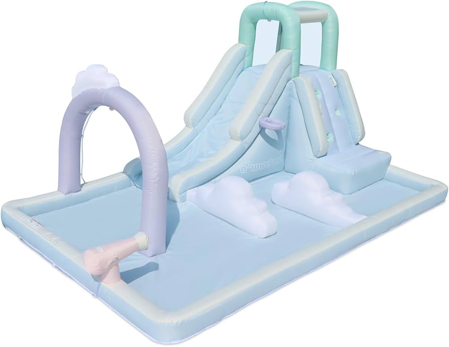 PRODUCT DETAILS : 14.4ft (L) x 9.4ft (W)x 6.8ft (H), Package includes: water slide, blower, water... | Amazon (US)