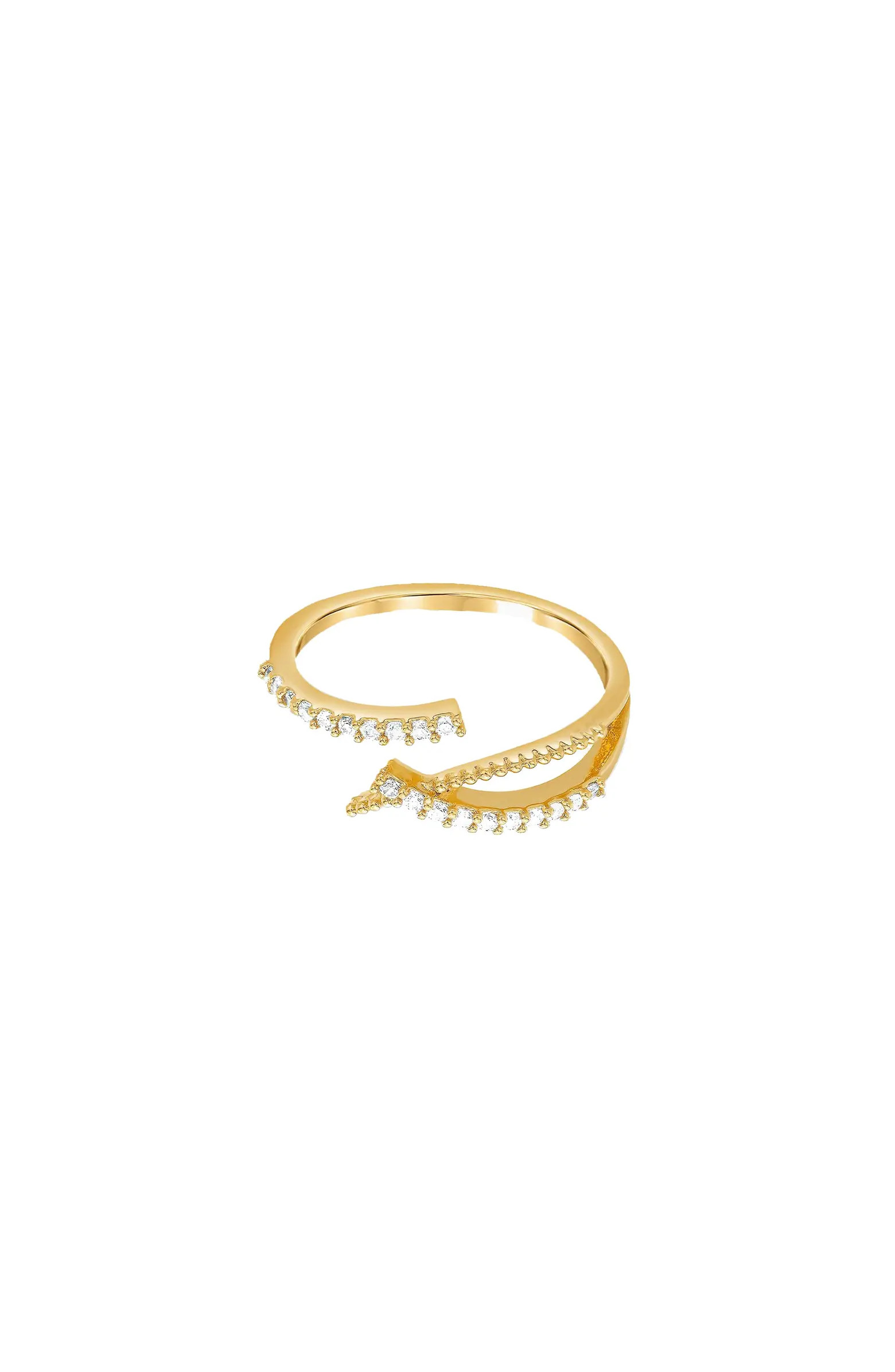 14k Gold Plated Cecilia Ring Minimalist Dainty Holiday Gift Idea | Nordstrom
