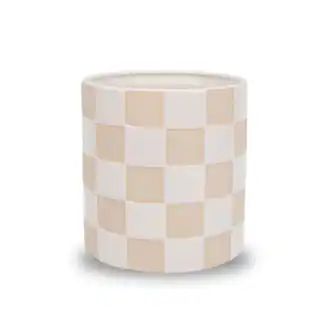 7" Tan Check Ceramic Planter by Ashland® | Michaels | Michaels Stores