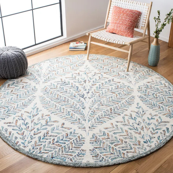 Handmade Wool Aqua/Turquoise Rug | Wayfair North America