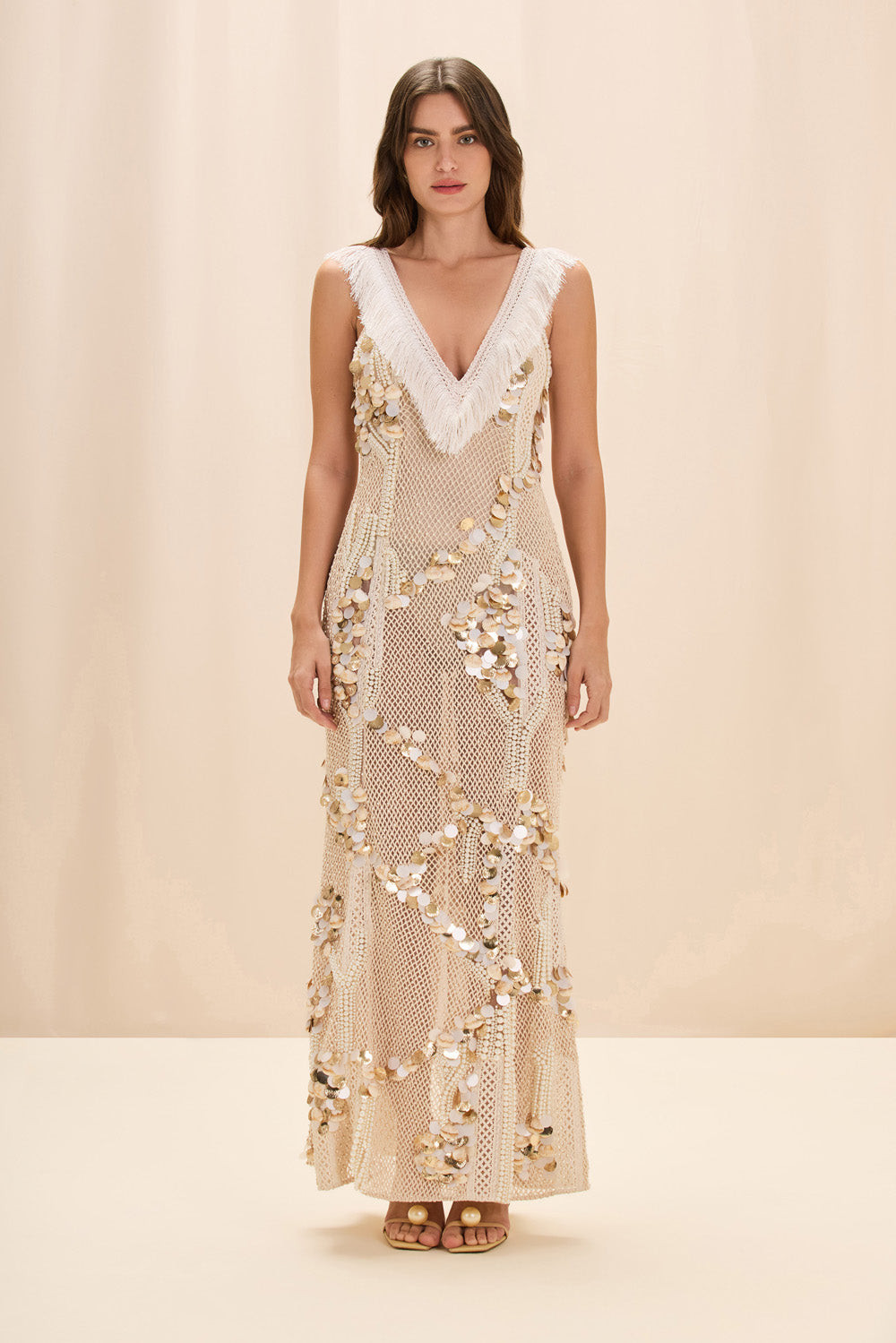 SEASHELL EMBROIDERY GOWN | PatBO