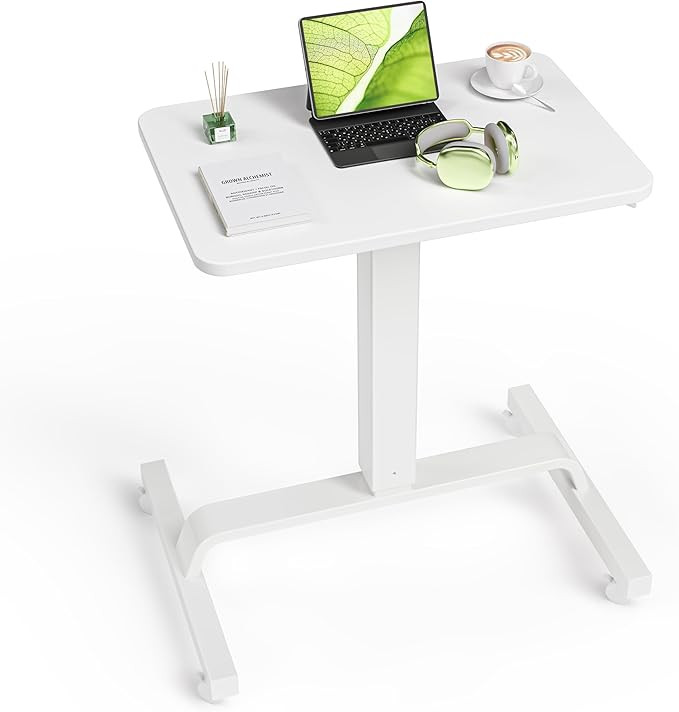 Mobile Standing Desk 29.1 x 19 Inch Small Adjustable Desk Portable Desk Laptop Desk Support Up to... | Amazon (US)