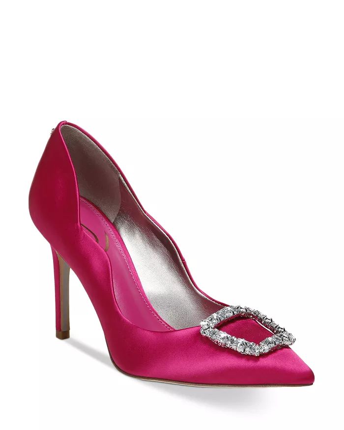 Women's Harriett Scalloped Satin Embellished Pumps | Bloomingdale's (US)