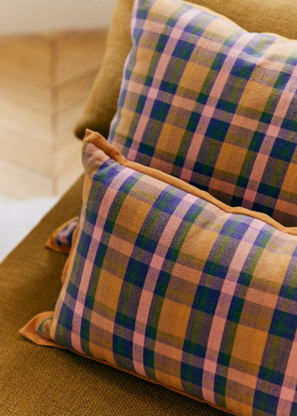 Madras Woven Cushion -  Large Model | Sezane Paris - US