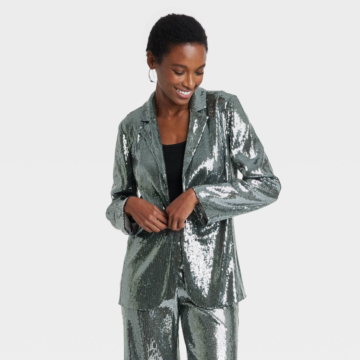 Women's Holiday Sequin Blazer - A New Day™ | Target