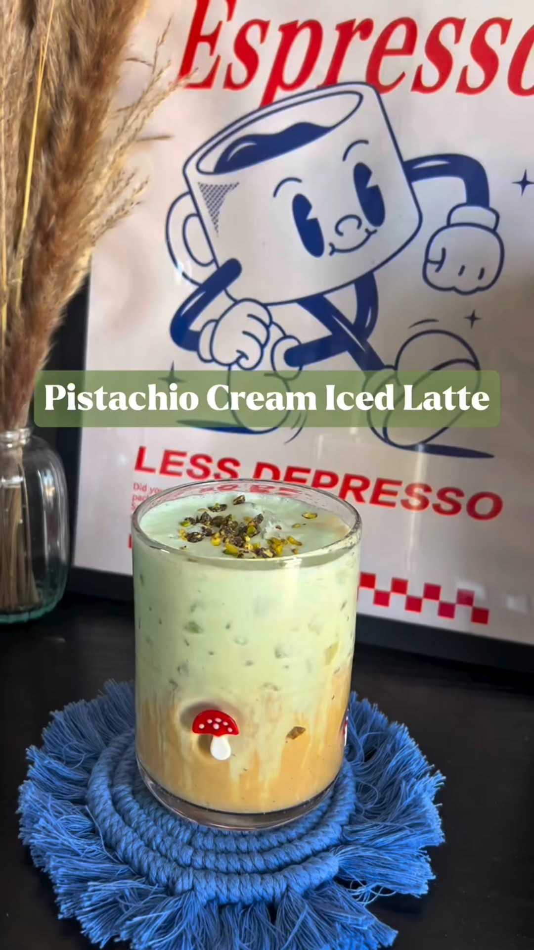 been on a huuuuuge pistachio kick lately & this one satisfied the itch for sure 💚

What I used:
•bianco doppio @nespressousa 
•sweet cream creamer @chobani 
•heavy cream
•white chocolate sauce @torani 
•pistachio syrup @skinnymixes 
•crushed pistachios 

✨I’m Meg, the Iced Coffee Connoisseur! I’m bringing you all things coffee — including fun at home recipes & honest reviews of coffee shops all across NJ✨

#icedcoffeeconnoisseurs #athomecoffee #coffeeinspo #coffeerecipes #athomecafe #nespressorecipes #coffeeathome #coffeerecipesathome #pistachiolatte #pistachioicedlatte #pistachiolatterecipe #coffeerecipe #easycoffeerecipes