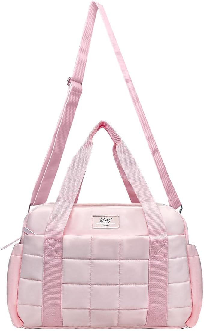 Amazon.com | WOLT Small Gym Bag for Women, 14 inch Lightweight Gym Duffle Bag with Wet Compartmen... | Amazon (US)