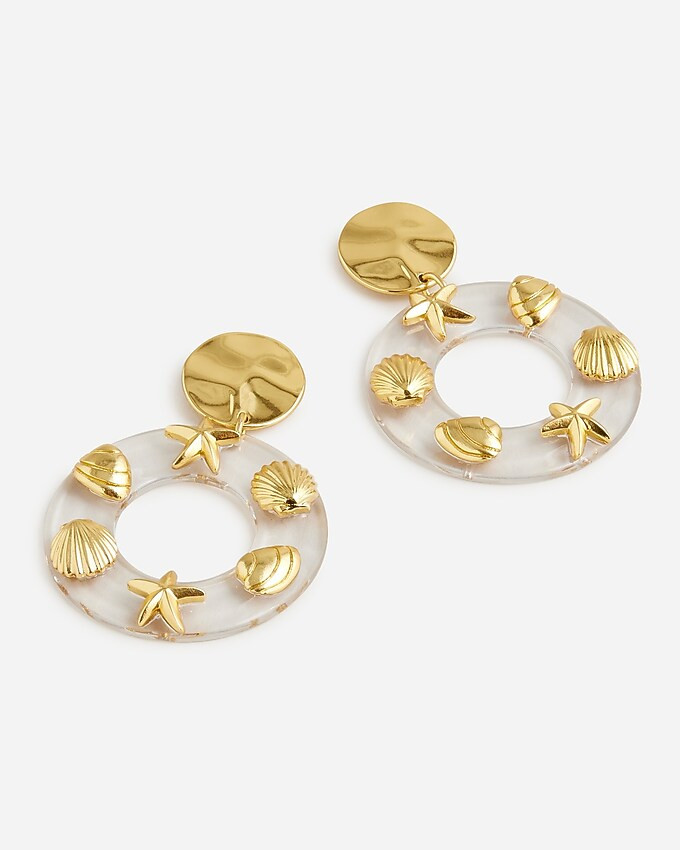 Acetate charm earrings | J. Crew US
