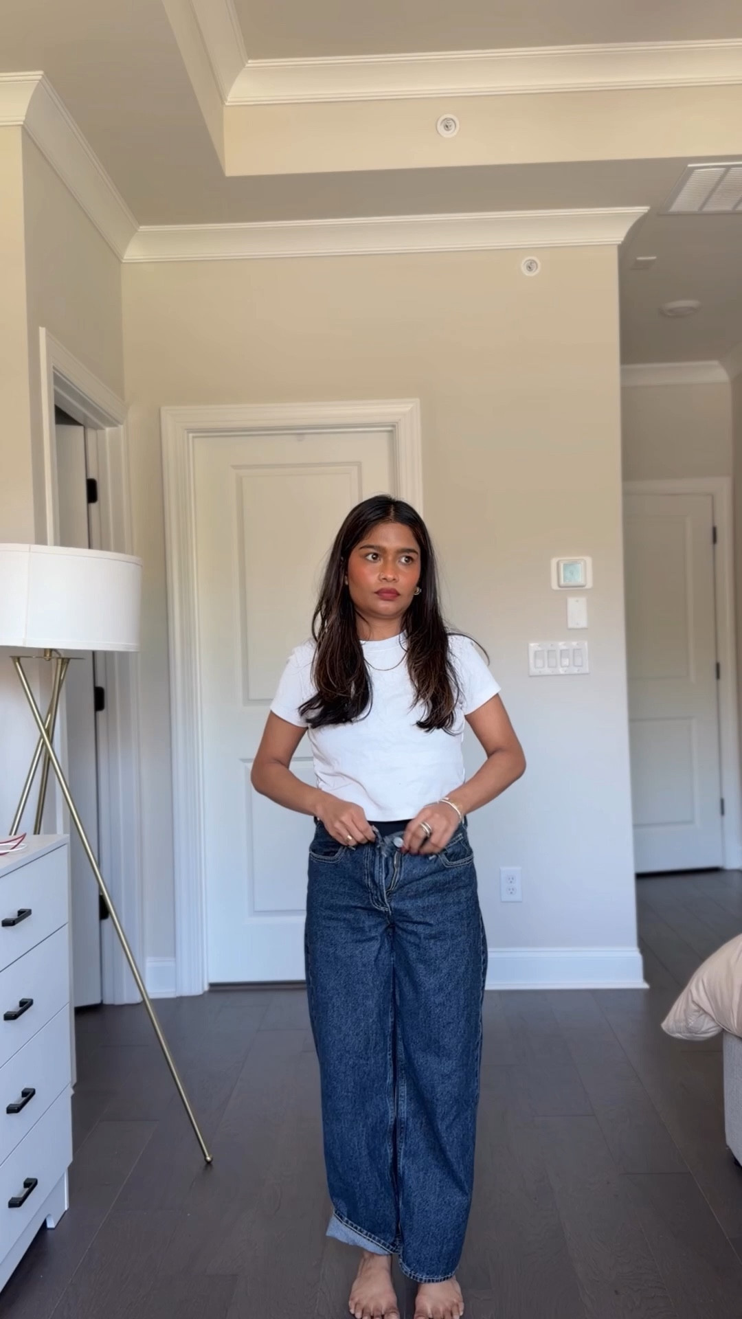 Easy basic petite mom friendly outfit. Wearing 14 in extra baggy boys’ jeans 

Wearing small in cotton white shirt  

#LTKootd #LTKmomlife #LTKPetite