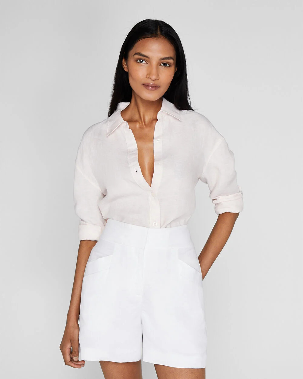 Long Sleeve Linen Shirt | Club Monaco (Global)