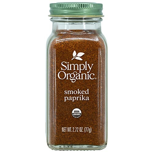 Simply Organic Smoked Paprika, 2.72 Ounce, Warm, Mildly Tangy, Hint of Sweetness, Kosher, No ETO, Non GMO (Pack of 3) | Amazon (US)