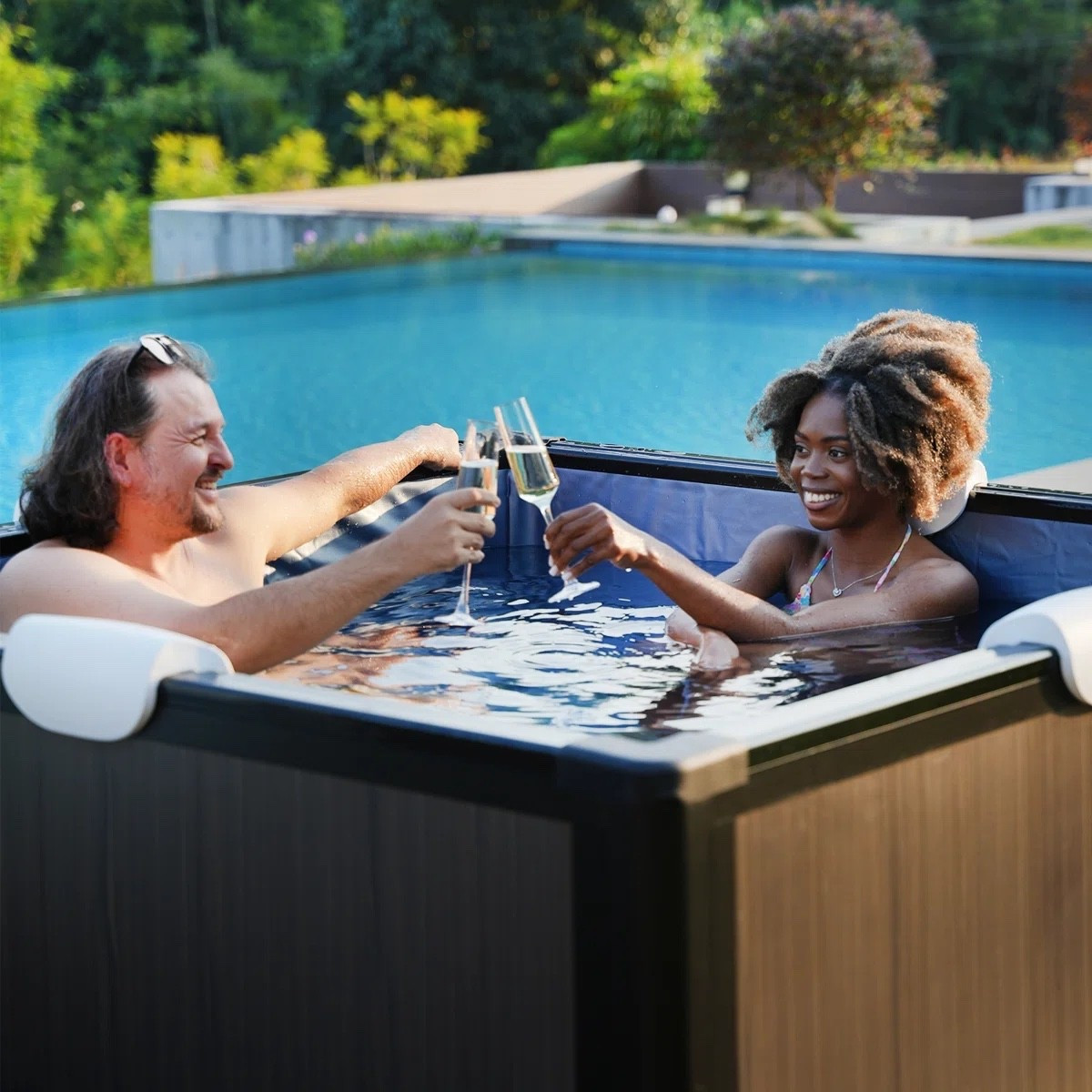 Relxtime Premium Ultra-sturdy Aluminum Alloy Portable Spa | 4-6 Person Capacity Hot Tub | 104°f Heating System & Built-in Filtration

#LTKMidsize #LTKTall #LTKPlusSize
