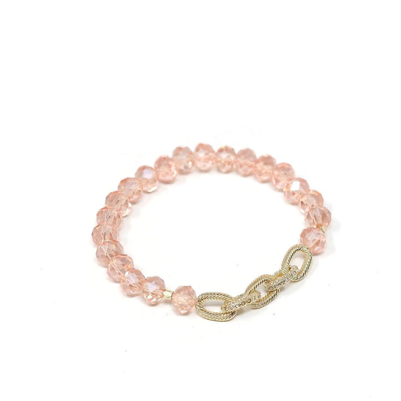 The Hope Pink Link Bracelet by Loverly Grey | The Sis Kiss