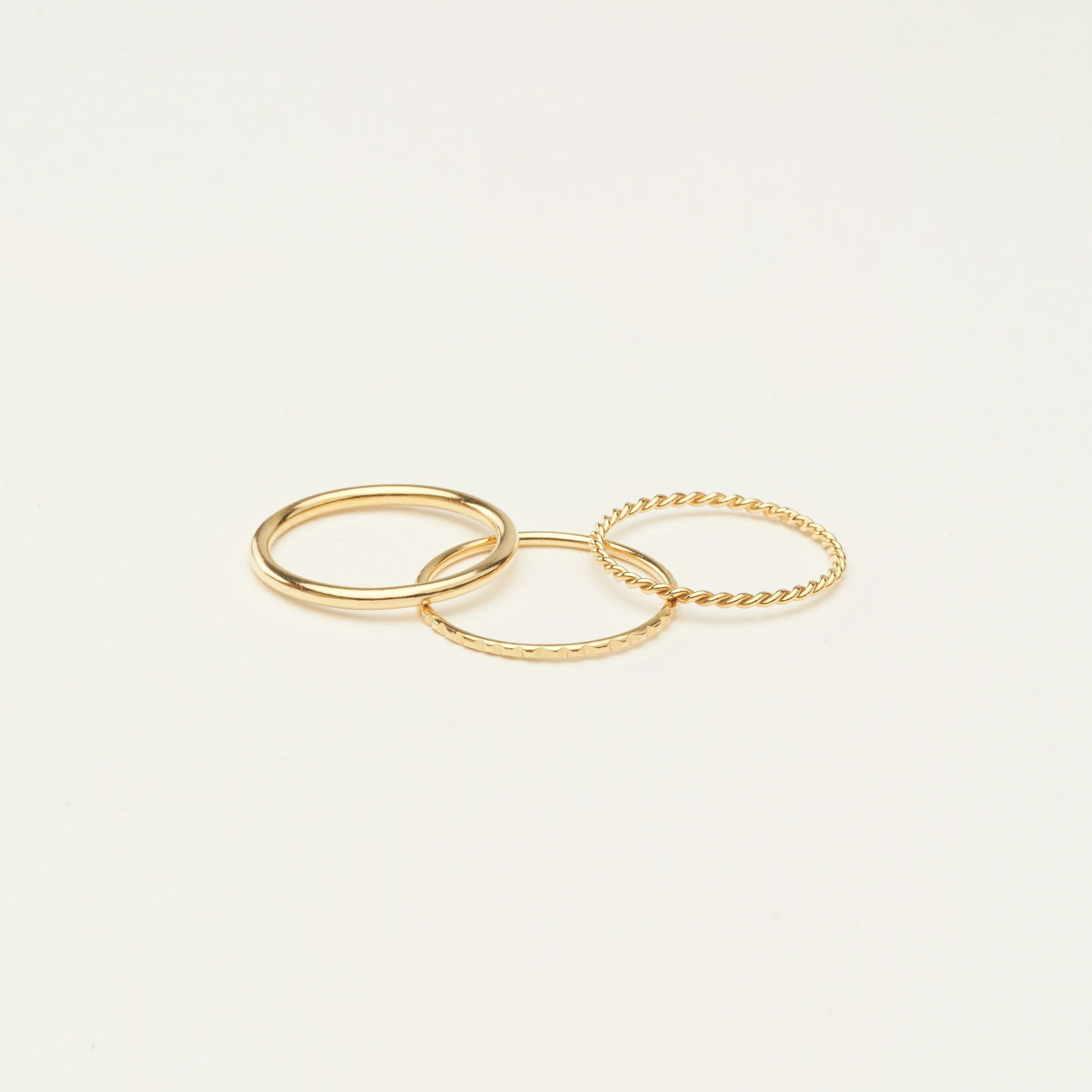 Thin Stacking Rings Set | Caitlyn Minimalist