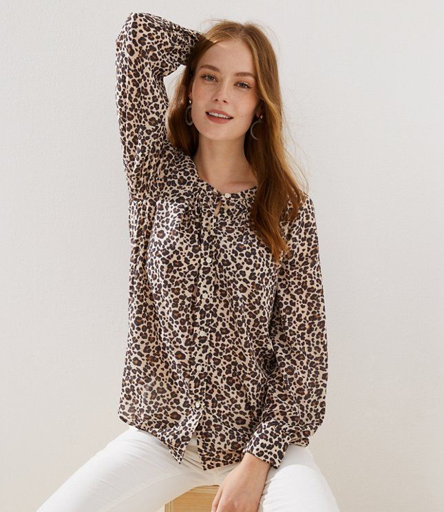 Leopard Print Blouse | LOFT | LOFT