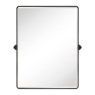 TEHOME Woodvale 30 in. W x 40 in. H X-Large Rectangular Metal Framed Wall Mounted Bathroom Vanity... | The Home Depot