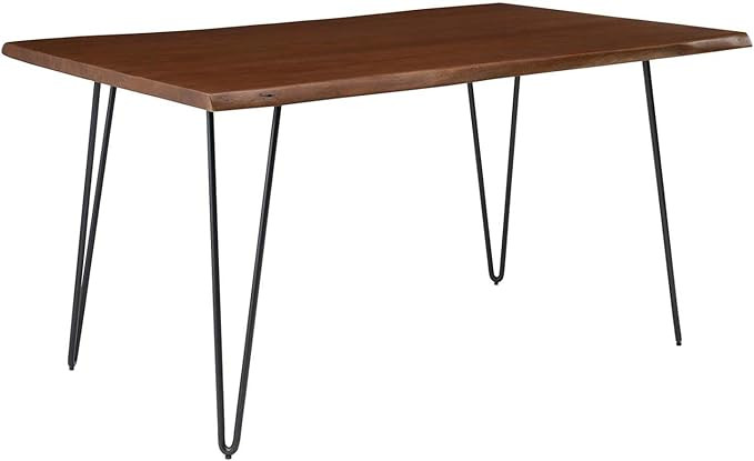 Modway Live Edge Ardor Dining Table, 60", Black Walnut | Amazon (US)
