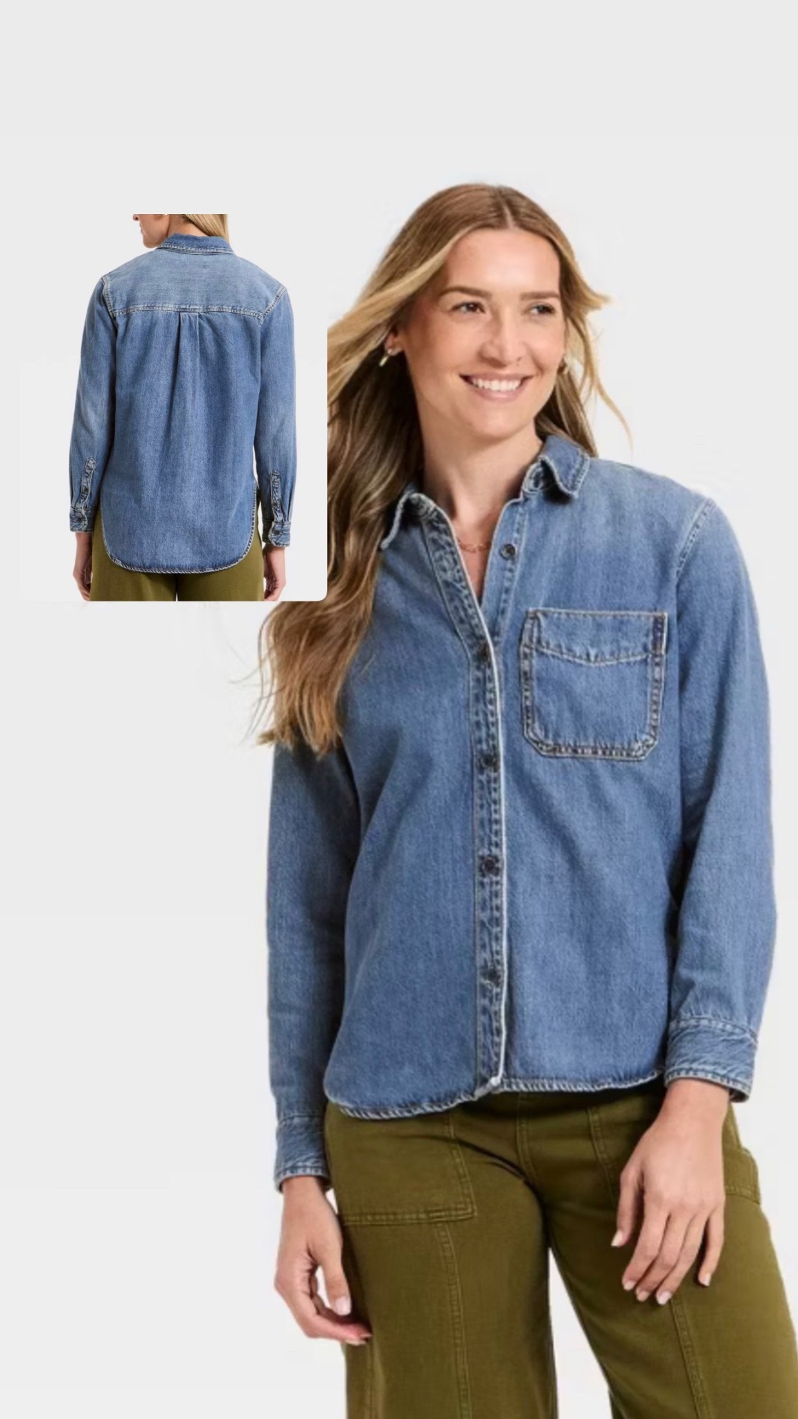 Madewell look a like denim shirt for less!!  Only $35

#LTKgrwm #LTKootd #LTKspringtrends