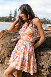 Raffael Mini Skirt - Pink Floral | Petal & Pup (US)