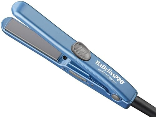 BaBylissPRO Nano Titanium Mini Flat Iron Hair Straightener, 0.5" Hair Straightener Iron for Touch Ups & All Hair Types, Perfect for Travel | Amazon (US)