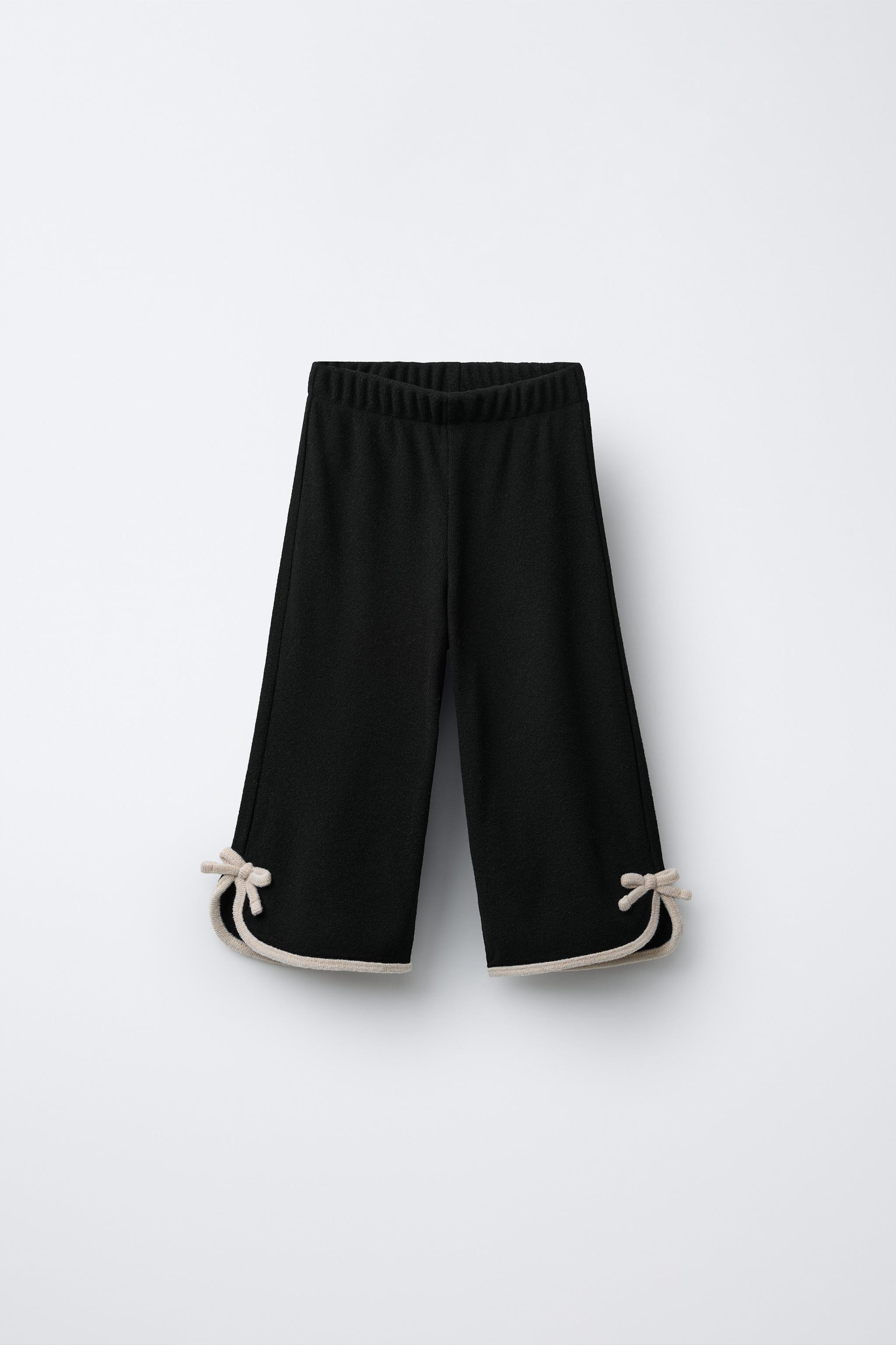 CONTRAST BOW SOFT TOUCH CULOTTES | Zara US