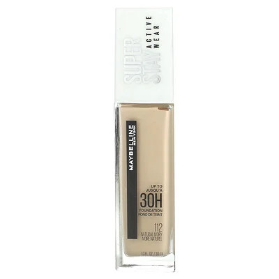 Maybelline, Super Stay, Active Wear Foundation, 112 Natural Ivory, 1 fl oz (30 ml) | iHerb