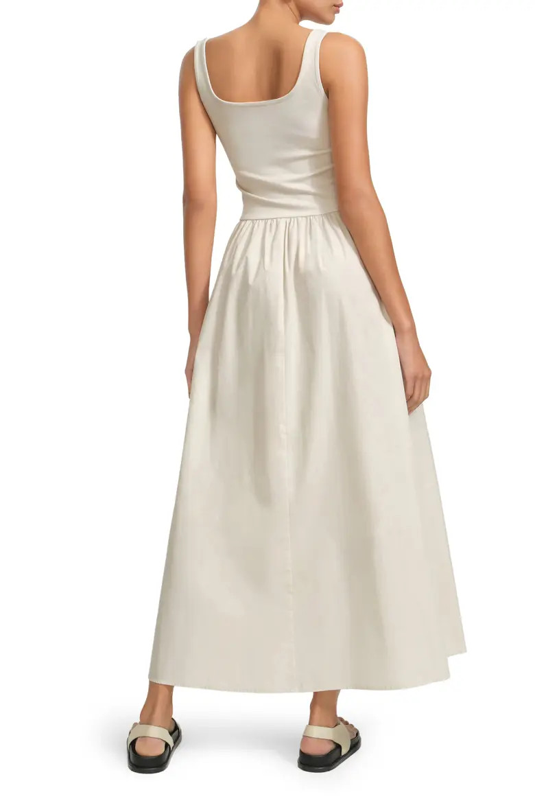 Marcella Clara Mixed Media Ponte & Cotton A-Line Dress (Women) | Nordstrom | Nordstrom
