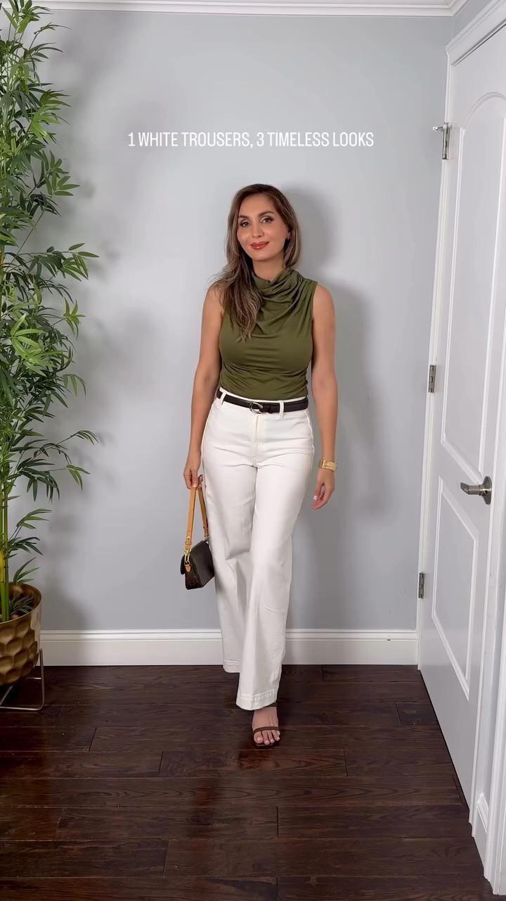 One pair of white trousers. Three elevated looks.
A polished wardrobe isn’t about having more—it’s about styling timeless pieces well. ✨

🤍 Olive
🤎 Oxblood
🖤 Black

Which one is your favorite? 1, 2, or 3?
Save this for your next outfit. 🤍

یک کمد لباس شیک، به داشتن لباس‌های بیشتر نیست؛ به اینه که لباس‌های ماندگار رو هوشمندانه استایل کنی. ✨
یک شلوار سفید، سه استایل متفاوت.
برای ایده‌ی استایل بعدیت ذخیره‌ش کن.

#WhiteTrousersOutfit #HowToStyleWhitePants #CapsuleWardrobe #WhitePantsOutfit #QuietLuxury