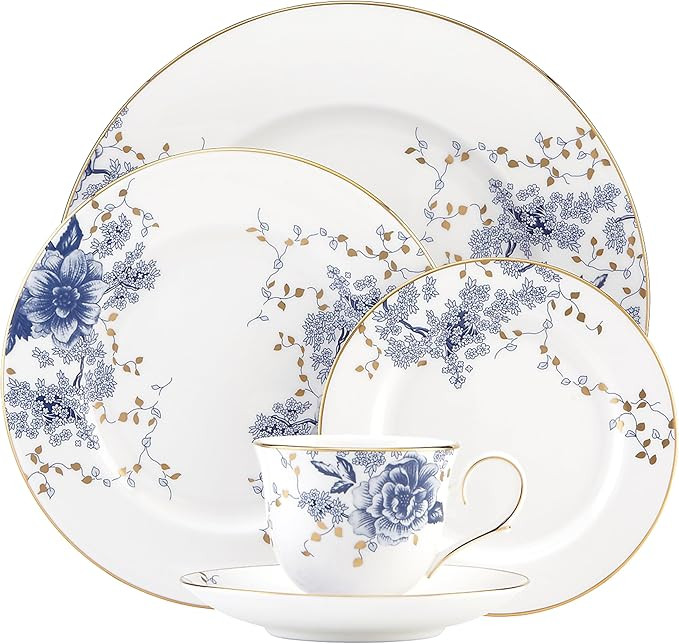 Lenox Garden Grove 5-Piece Place Setting, White - 6 ounces | Amazon (US)