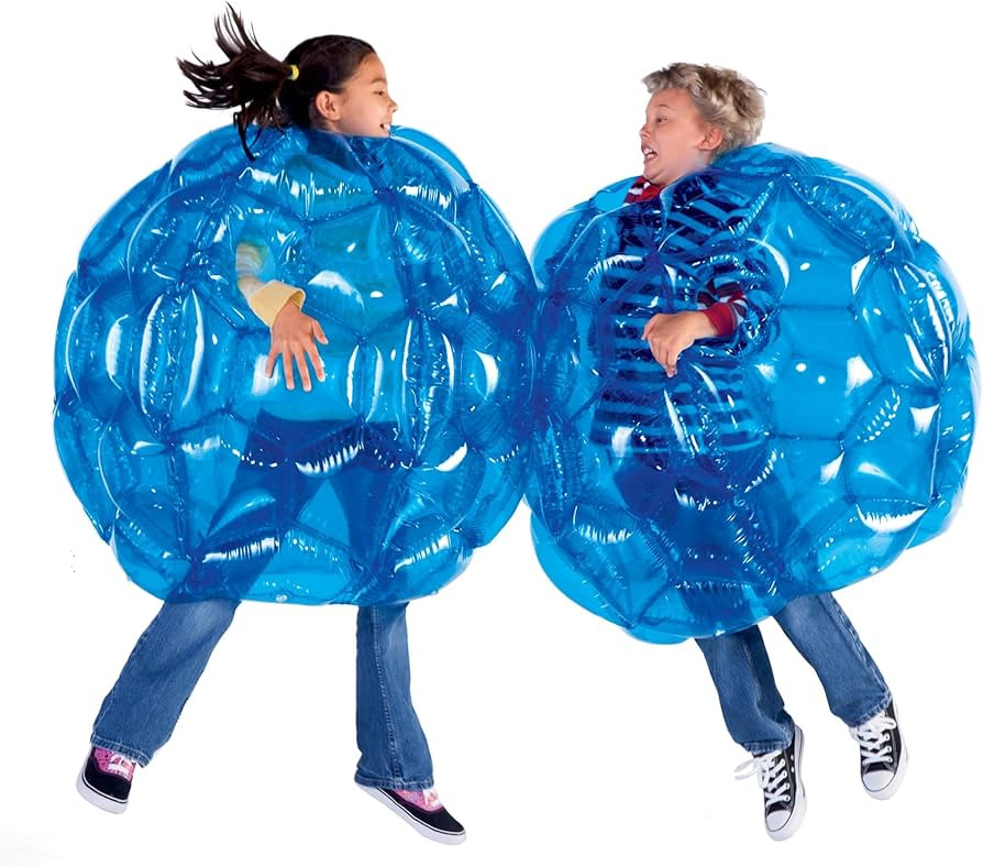 HearthSong Set of Two 36" Blue Inflatable Buddy Bumper Wearable Balls, Holds Up to 200 lbs. | Amazon (US)