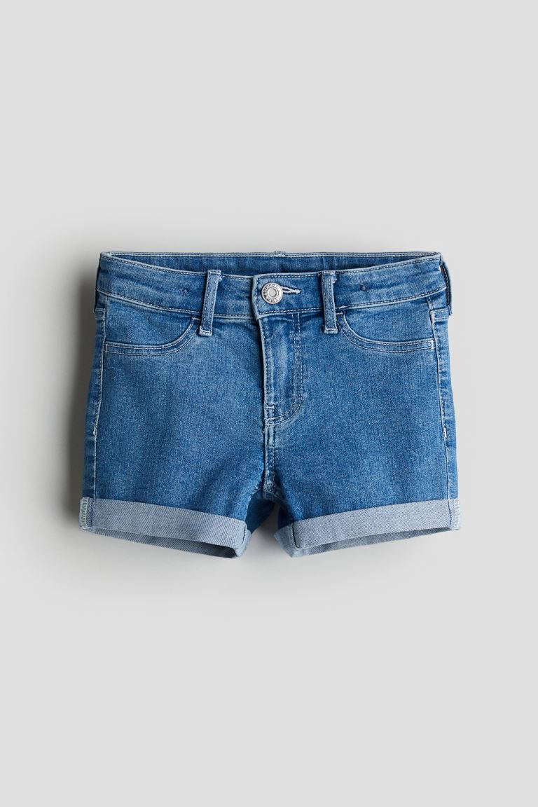 Superstretch Denim Shorts - Denim blue - Kids | H&M US | H&M (US + CA)