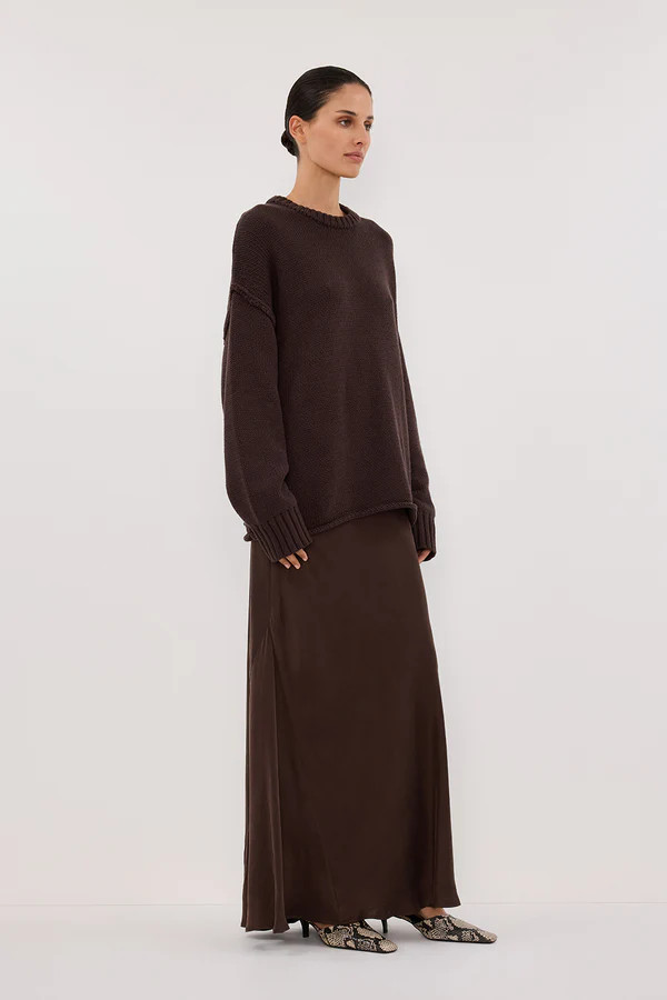 ROY CHOC LONGLINE KNIT JUMPER | DISSH