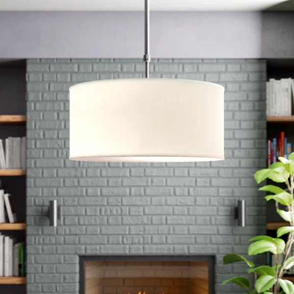 Kasey 3-Light Single Drum Pendant | Wayfair North America