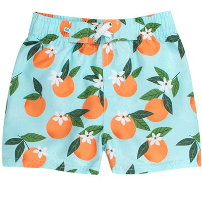 RuggedButts Boys Orange You The Sweetest UPF50+ Swim Trunks | Target