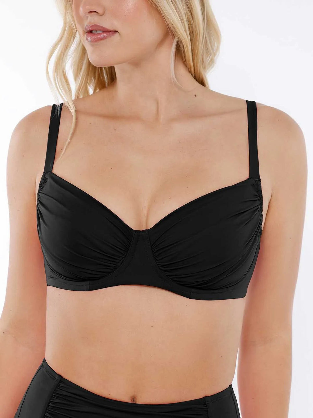 Shapewear Ruched Underwire Bikini Top | Popilush